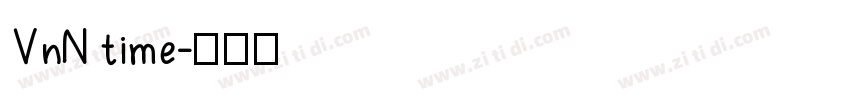VnN time字体转换